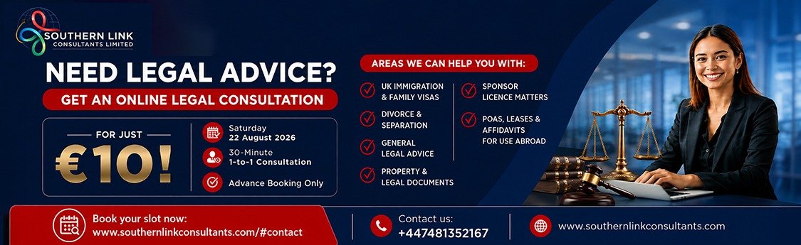 Book an online legal consultation with Southern Link Consultants